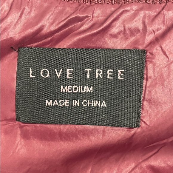 Burgundy Quilted Puffer Vest Zip Front Side Pockets Sz M - Picture 8 of 14